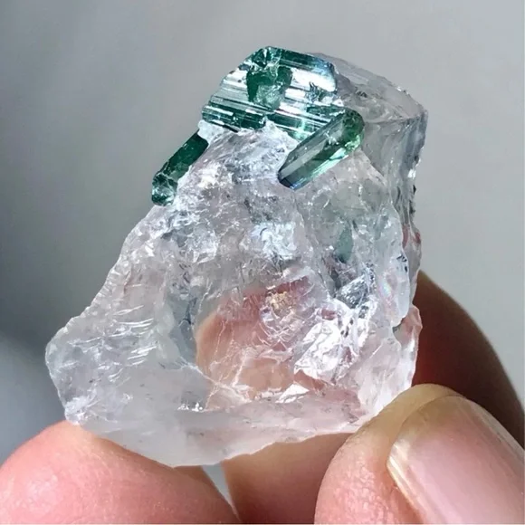25 Carats Indicolite Tourmaline Crystal Specimen from Afghanistan - Picture 6 of 7